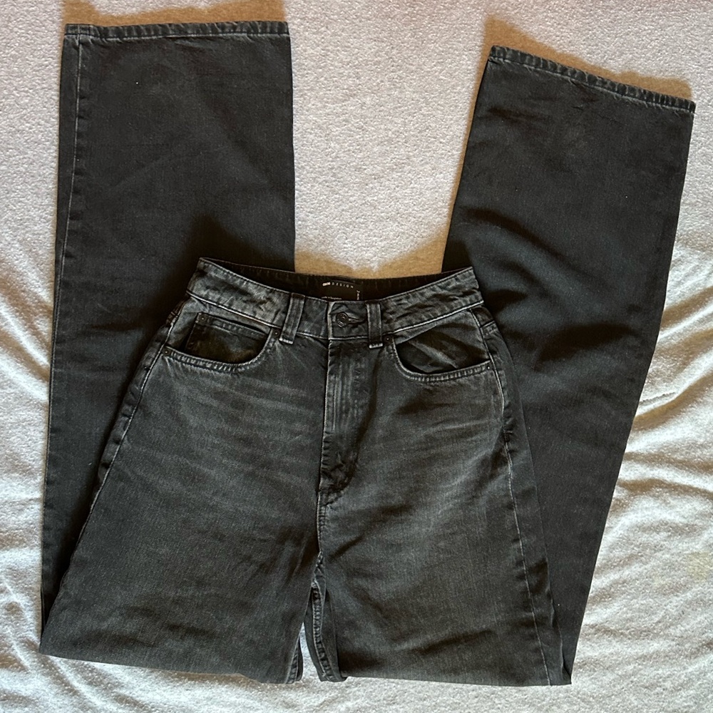 ASOS DESIGN Tall Wide Leg Jeans / Black - EUC!🌹 - Picture 6 of 8